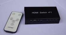 ASK HDMI 4x1 帶遙控切換器 二進一出的高效影音轉換解決方案